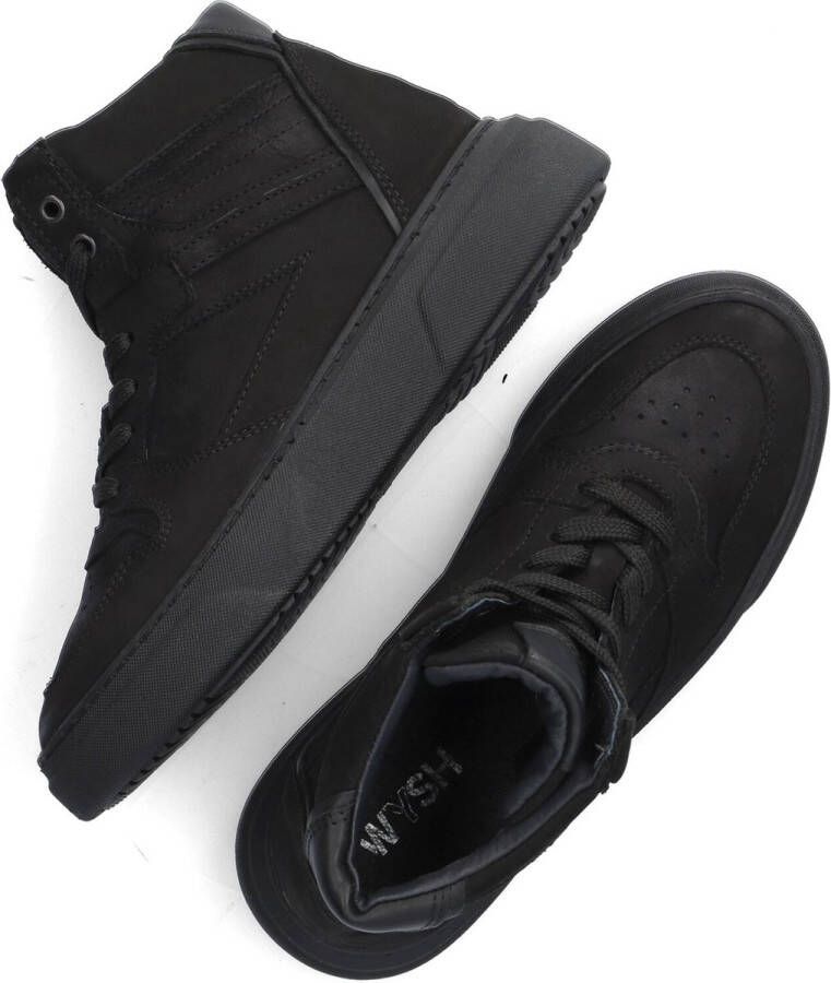 Wysh Lewis Hoge sneakers Jongens Zwart