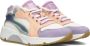 Materialenmix Wyke Lage sneakers Leren Sneaker Meisjes Wit - Thumbnail 6
