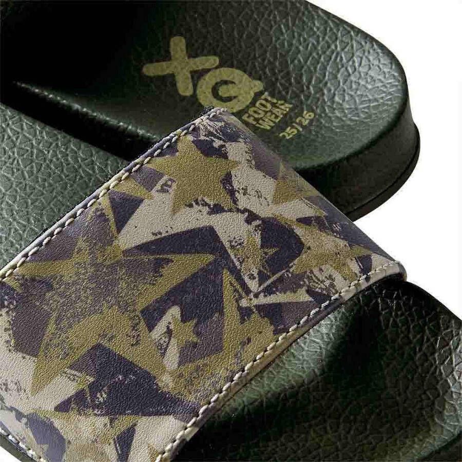XQ Footwear Slippers Army Groen - Foto 2