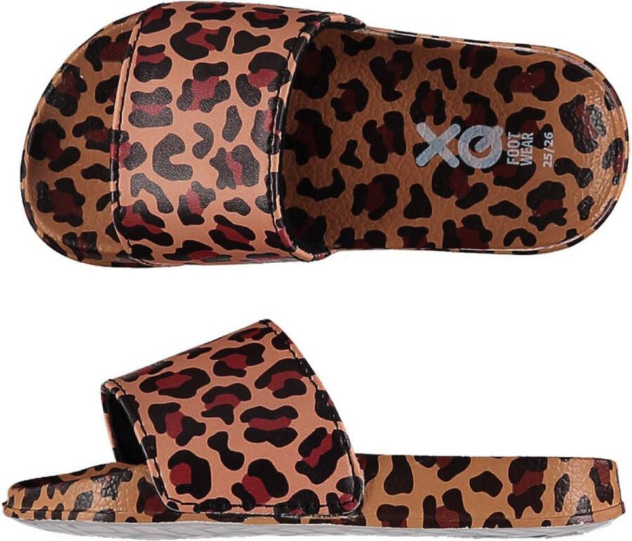 XQ Footwear Slippers Panterprint Camel - Foto 2