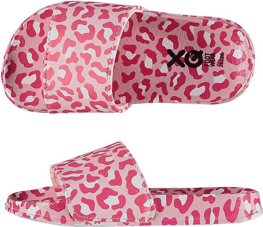XQ Footwear Slippers Panterprint Roze - Foto 2