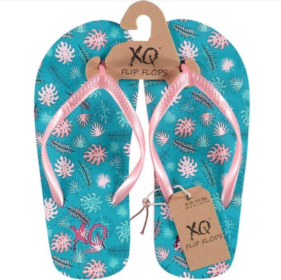 XQ Footwear Teenslippers Meisjes Roze blauw