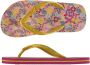 XQ Footwear Slippers Tropisch Meisjes Roze geel - Thumbnail 2