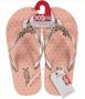 XQ Footwear Slippers Stippen Meisjes Roze zilver - Thumbnail 2