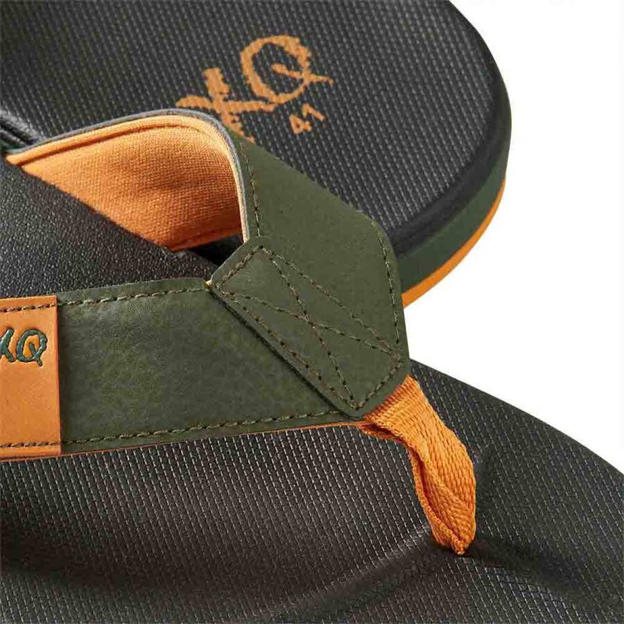 XQ Teenslippers Heren Comfortable Cushion Sole Zwart Groen