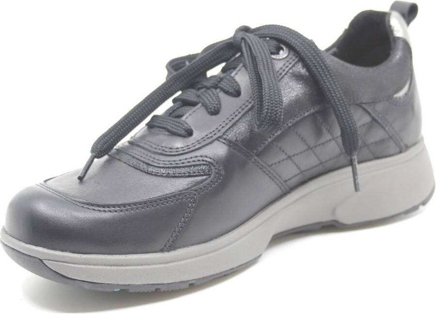 Xsensible Arona black silver 30217.3 050-HX damesschoenen Zwarte sneakers dames Veterschoenen dames uitneembaar voetbed