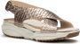 Xsensible Bronzen Leren Platte Sandalen Yellow Dames - Thumbnail 6