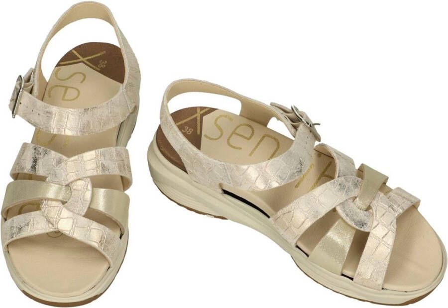 Xsensible -Dames goud sandalen