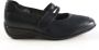 Xsensible Palermo blauwe bandschoenen klittenband sluiting wijdte H met stretchleer - Thumbnail 5