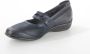 Xsensible Palermo blauwe bandschoenen klittenband sluiting wijdte H met stretchleer - Thumbnail 6
