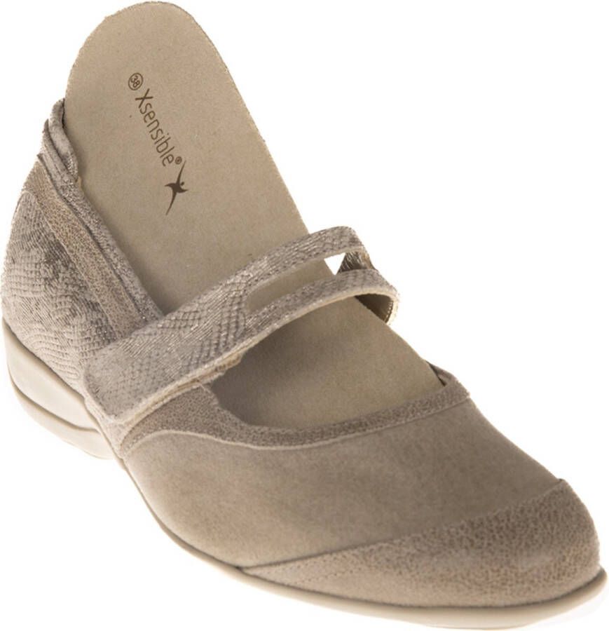 Xsensible Dames Instappers & Ballerina's Palermo Taupe