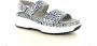 Xsensible Aruba Platte Sandalen Zilver Leer Dierenprint Gray Dames - Thumbnail 9