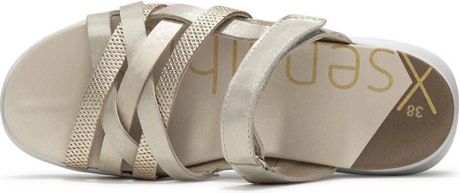 Xsensible Dames Slippers Evia Champagne Goud