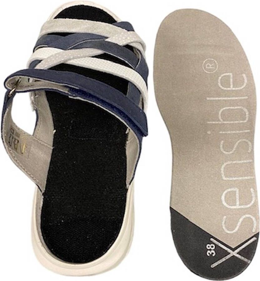 Xsensible Dames Slippers Evia Jeans Jeansblauw