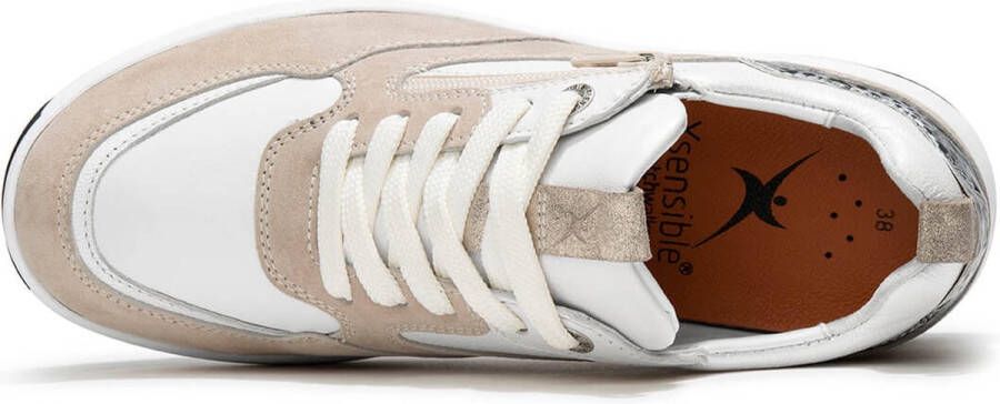 Xsensible Dames Veterschoenen Grenoble Off White Off White - Foto 13
