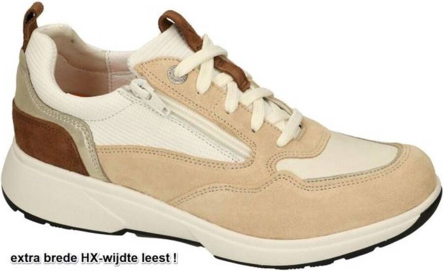 Xsensible Dames Veterschoenen Grenoble Sand Combi Zand