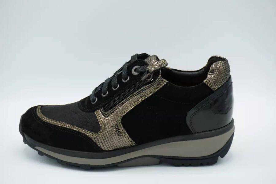 Xsensible Dames Veterschoenen Wembley Black bronze Zwart