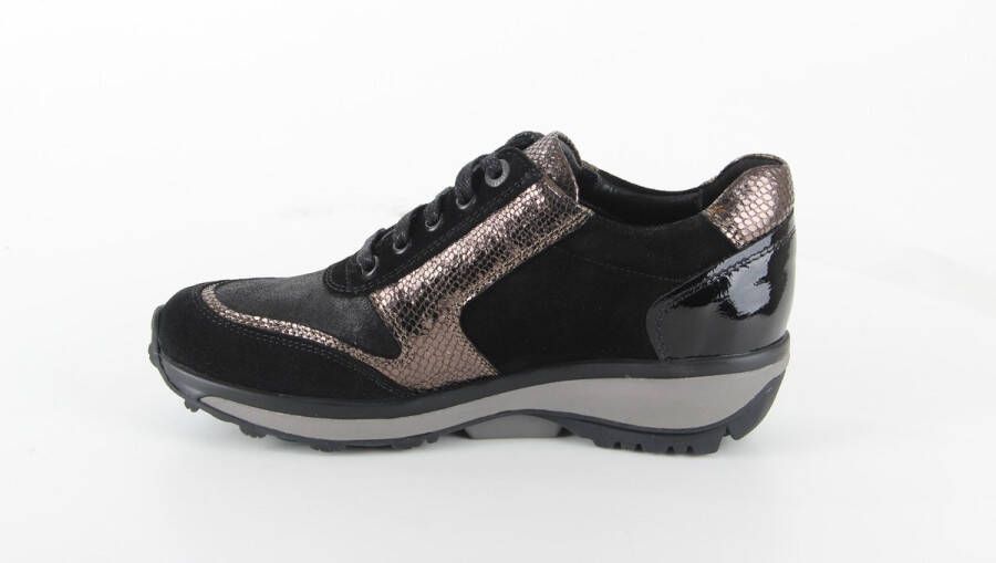 Xsensible Dames Veterschoenen Wembley Black bronze Zwart