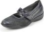 Xsensible Palermo blauwe bandschoenen klittenband sluiting wijdte H met stretchleer - Thumbnail 4
