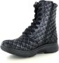 Xsensible 30203.5 Riga Black Vintage Braided H-Wijdte Veter boots - Thumbnail 5