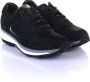 Xsensible Vrouwen Suède Lage sneakers Damesschoenen Jersey 30042 Zwart - Thumbnail 4