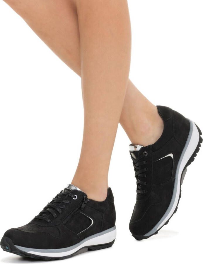 XSENSIBLE Lage Sneakers Dames Jersey Maat: 43 Materiaal: Suède Kleur: Zwart - Foto 8