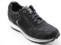 Xsensible Vrouwen Suède Lage sneakers Damesschoenen Jersey 30042 Zwart - Thumbnail 9