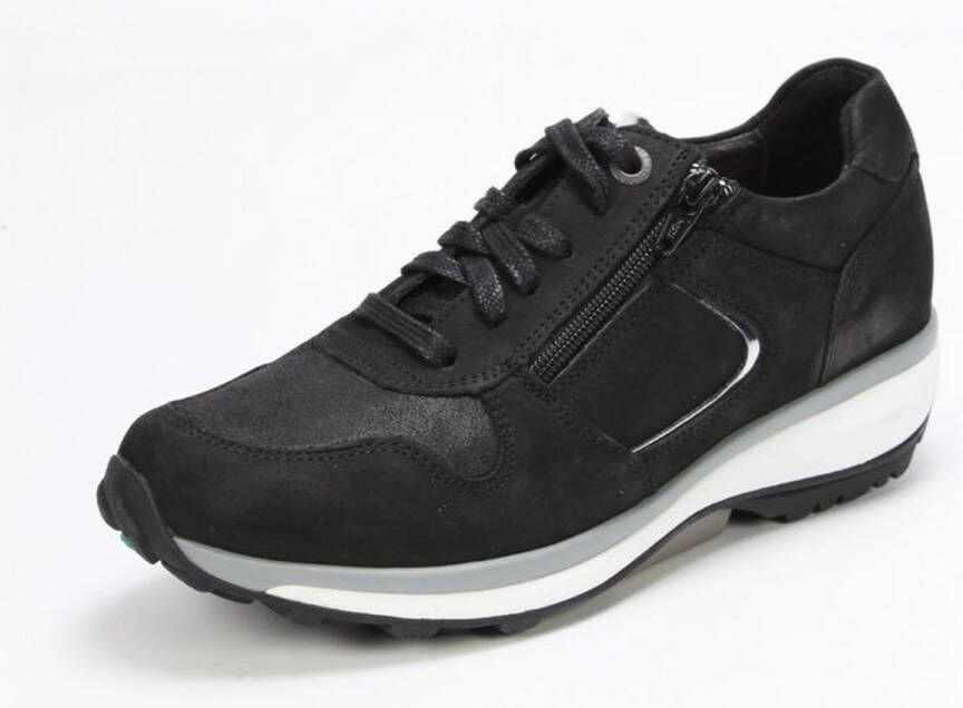 XSENSIBLE Lage Sneakers Dames Jersey Maat: 43 Materiaal: Suède Kleur: Zwart - Foto 10
