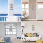 Yiya Nautische strand slipper decoratie slipper muur orna t hangende schoen slippers decoratie wanddecoratie deur hangende orna t strand thema wooncultuur grijs blauw - Thumbnail 3