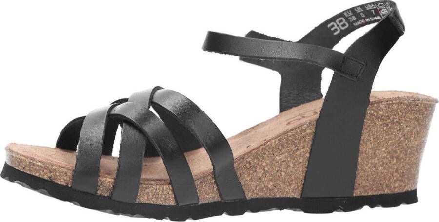 Yokono Cadiz Sandalen Hak zwart