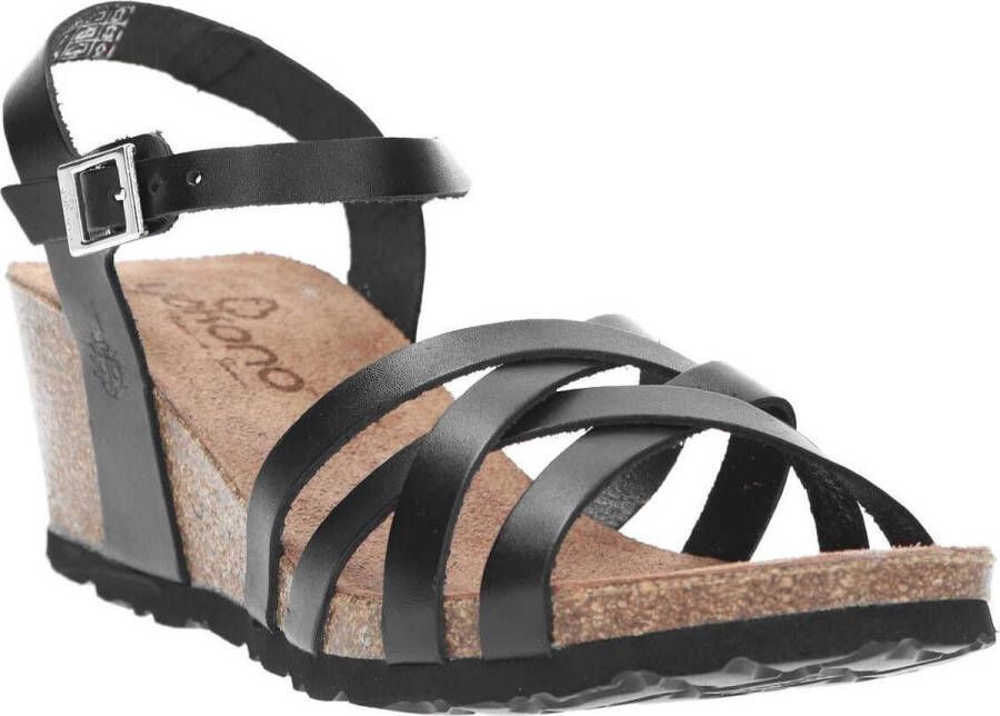 Yokono Cadiz Sandalen Hak zwart