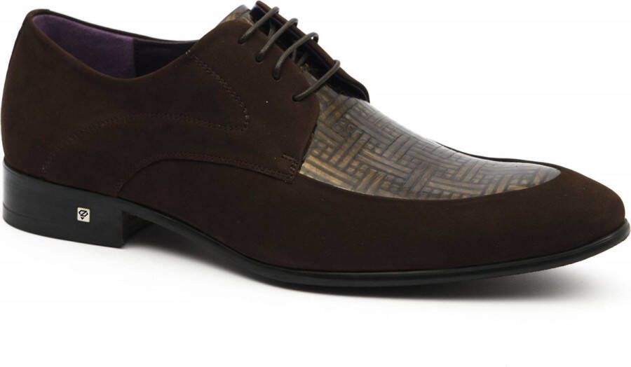 Zerba Heren Veterschoenen Bruin Leer Rocco