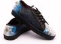 Zerba Heren Sneakers Veterschoenen Blauw Zwart Leer Sarzana - Thumbnail 6