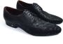 Zerba Heren Sneakers Veterschoenen Blauw Groen Leer Cama - Thumbnail 3