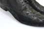 Zerba Heren Sneakers Veterschoenen Blauw Groen Leer Cama - Thumbnail 5