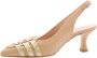 Zinda Stijlvolle Fell Pumps voor Verhoogde Stijl Beige Dames - Thumbnail 3