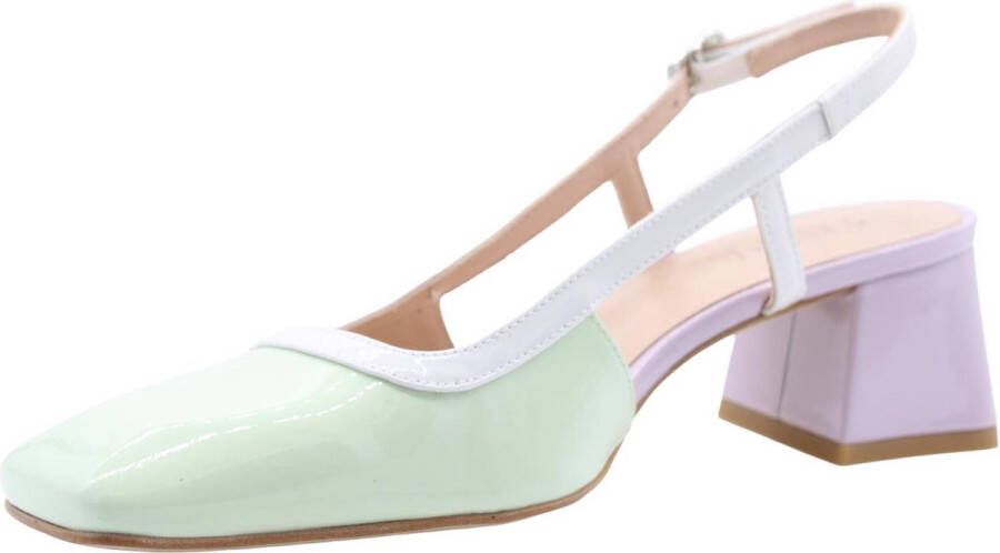 Zinda Peep Toe Peep Heel Green