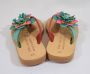 ZoeZo Design echt leren lederen teenslippers -peuter slippers strandslippers boho Ibiza lengte zool - Thumbnail 2