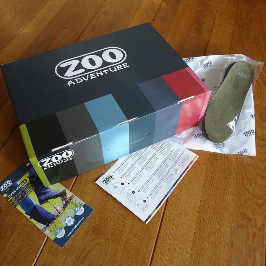 ZOO Adventure Adisa outdoor wandellaars Black 100% waterdicht & leer