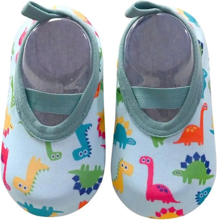 F I K A. Anti slip schoentjes Zwemschoenen Waterschoenen Strandschoentjes kinderen Maat S Dino's