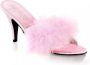 Fabelicious Amour 03 klassieke marabou slipper met hak baby roze = ) Fabulicious - Thumbnail 1