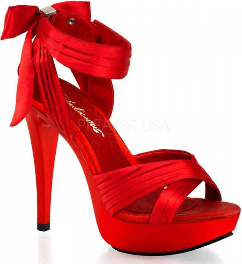 Fabelicio = | COCKTAIL 568 | 5 Heel 1 PF Criss Cross Pleated Straps Close Back Sandal