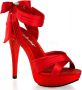 Fabelicious = | COCKTAIL 568 | 5 Heel 1 PF Criss Cross Pleated Straps Close Back Sandal - Thumbnail 1