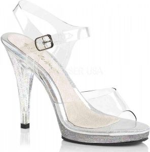 Fabelicious = | FLAIR 408MG | 4 1 2 Heel 1 2 PF Ankle Strap Sandal W Mini Glitters