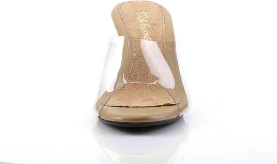 Fabelicious Fabulicious Muiltjes met hak 44 Shoes BELLE 301 Transparant Bruin
