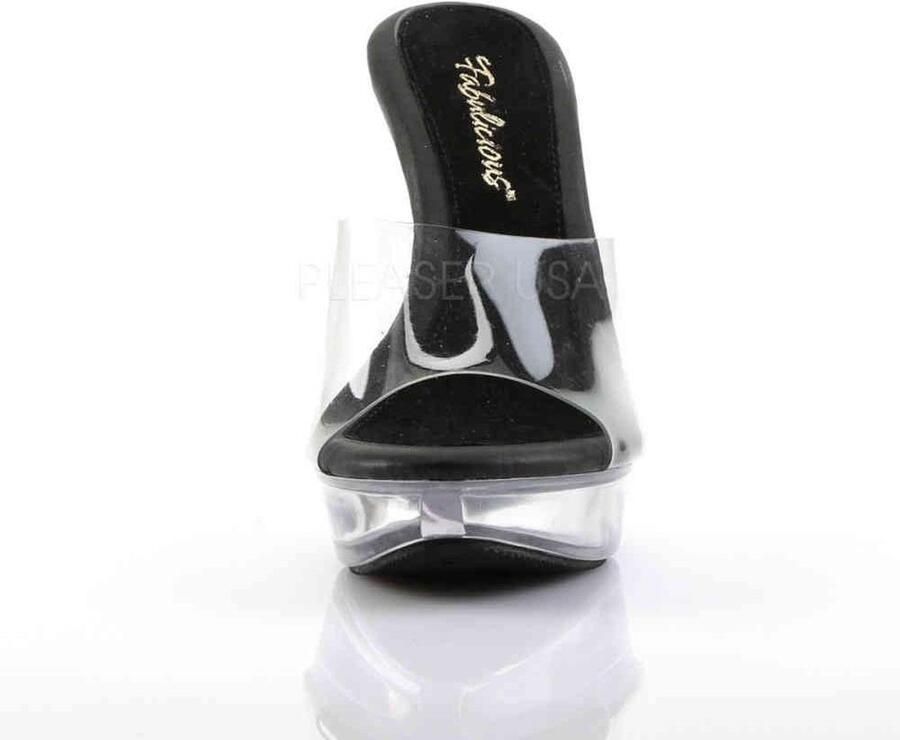 Fabelicious Fabulicious Muiltjes met hak 36 Shoes COCKTAIL 501 Zwart Transparant