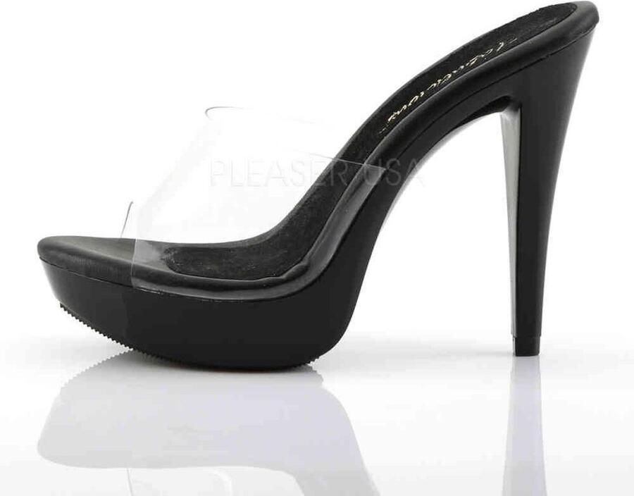 Fabelicious Fabulicious Muiltjes met hak 38 Shoes COCKTAIL 501 Zwart Transparant - Foto 3