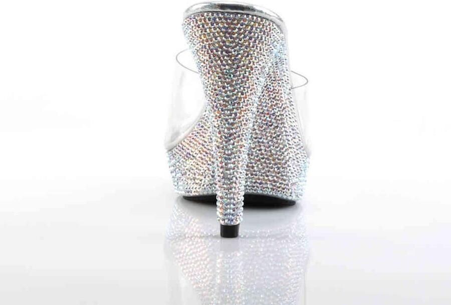 Fabelicious Fabulicious Muiltjes met hak 36 Shoes COCKTAIL 501DM Zilverkleurig Transparant - Foto 4