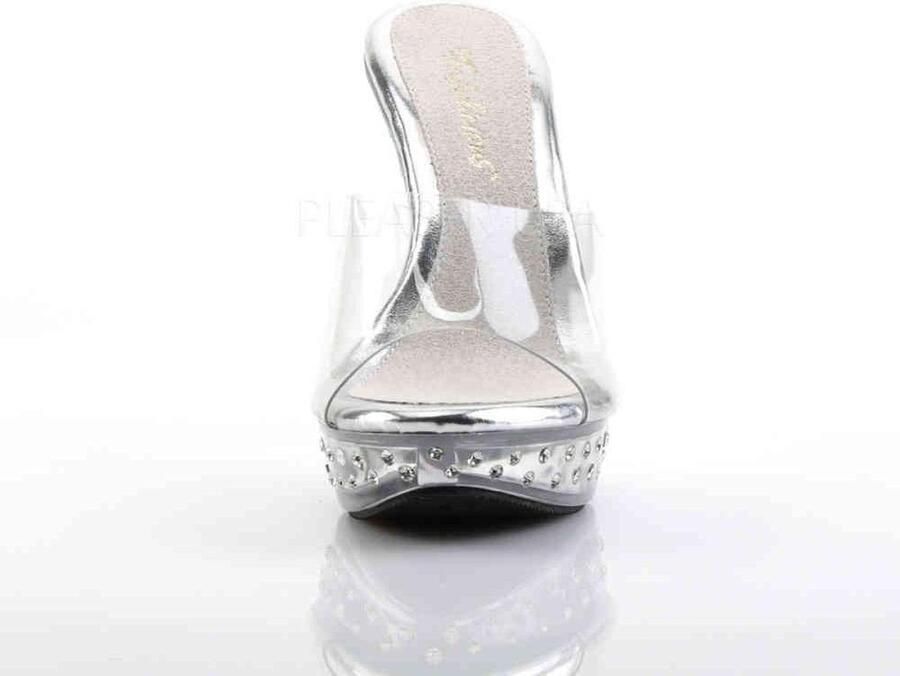 Fabelicious Fabulicious Muiltjes met hak 41 Shoes COCKTAIL 501SDT Transparant Zilverkleurig