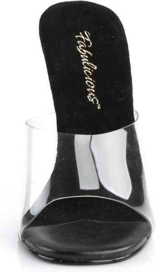 Fabelicious Fabulicious Muiltjes met hak 37 Shoes GALA 01 Zwart Transparant - Foto 3